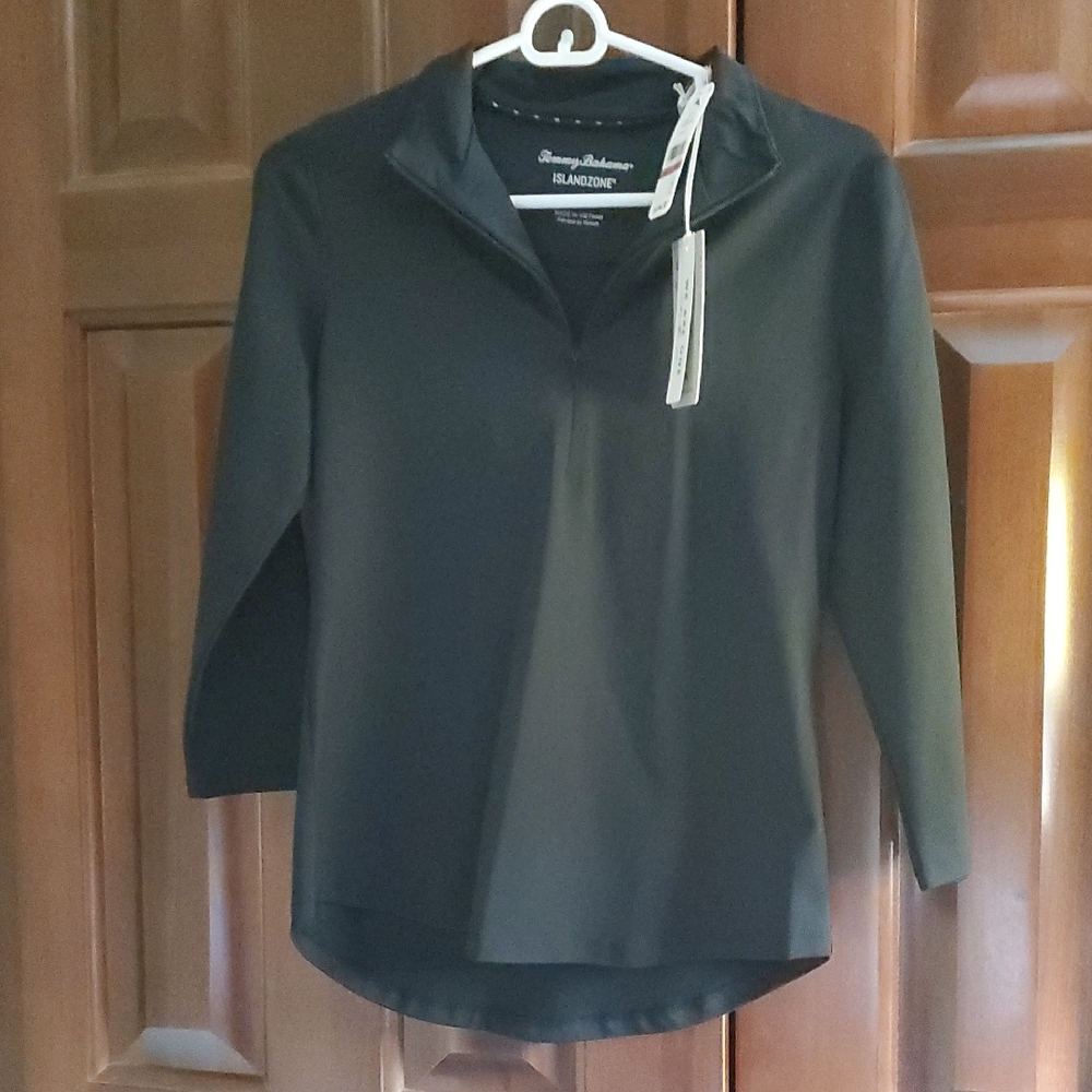 Nwt Tommy Bahama Islandzone Zip Down Top